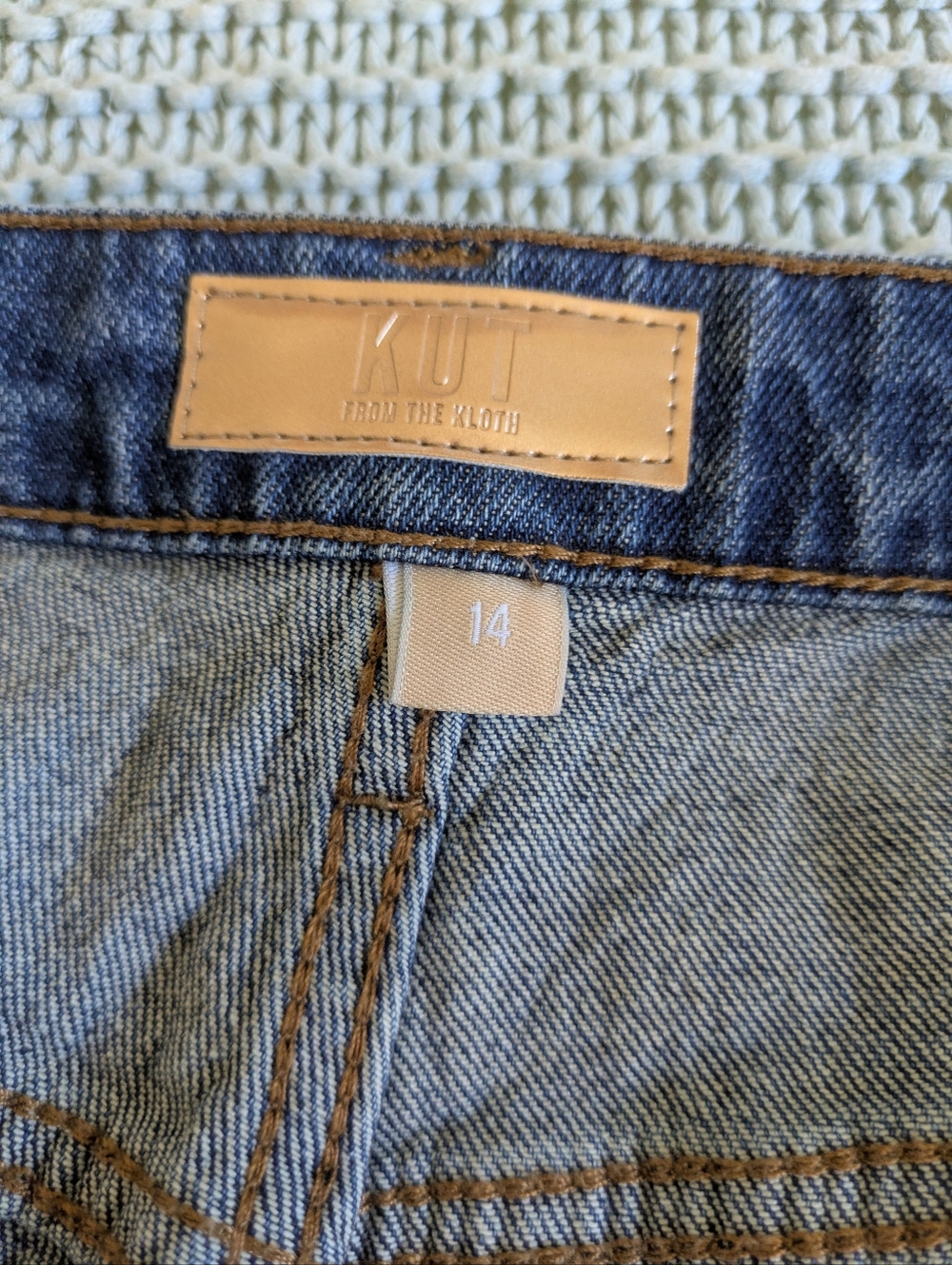 KUT Sienna Wide Leg Hi-Rise Jeans Sz 14 - Picture 5 of 12